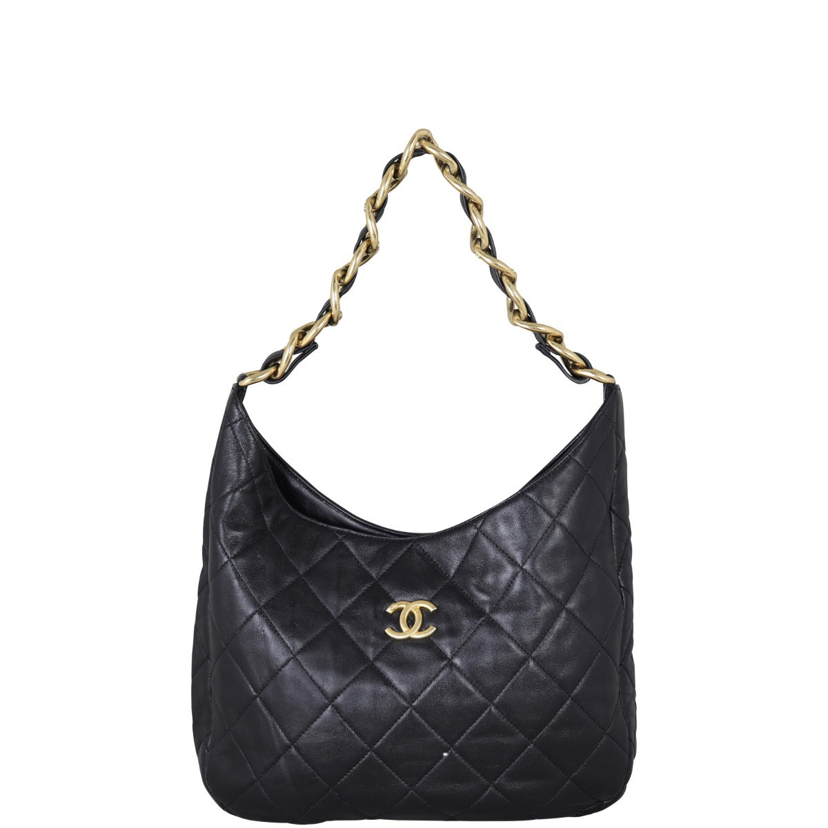 Chanel Lambskin Hobo Quilted Hobo Bag