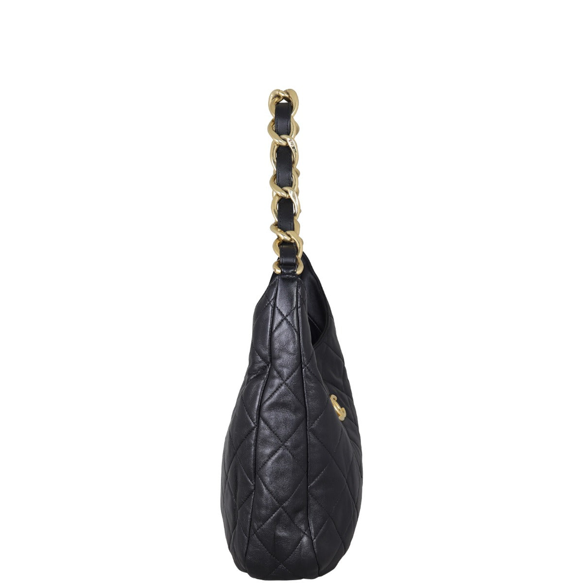 Chanel Lambskin Hobo Quilted Hobo Bag