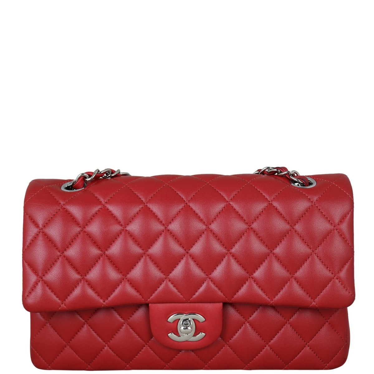 Chanel Classic Double 30 Series Handbag Red Medium
