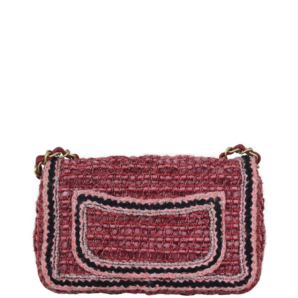 Chanel Tweed Braid Bag Rectangular Mini Mini Bag