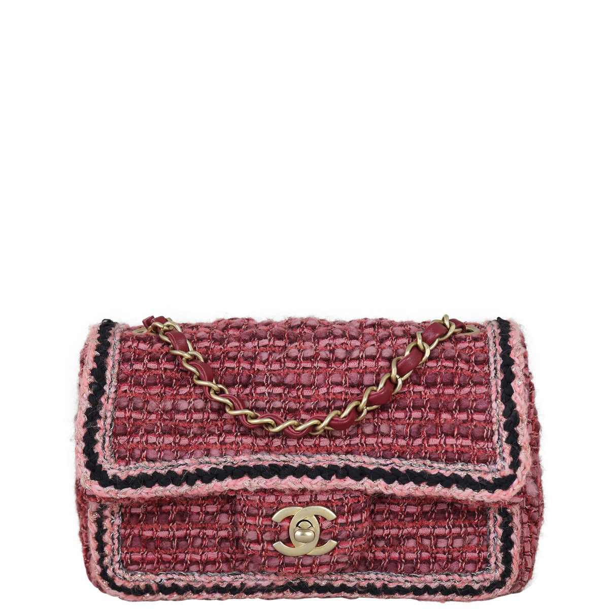 Chanel Tweed Braid Bag Rectangular Mini Mini Bag