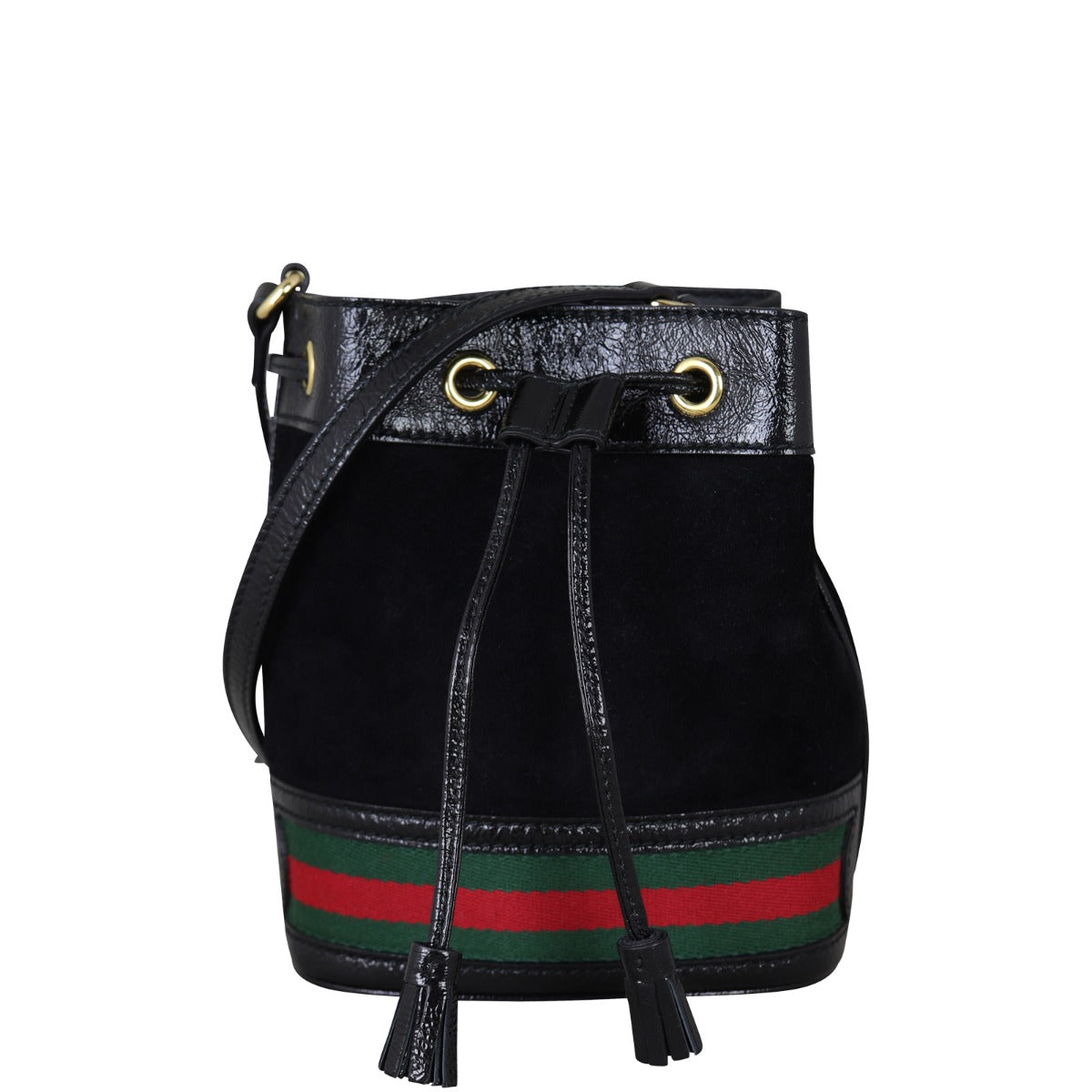 Gucci Ophidia Suede Bucket Bag Mini