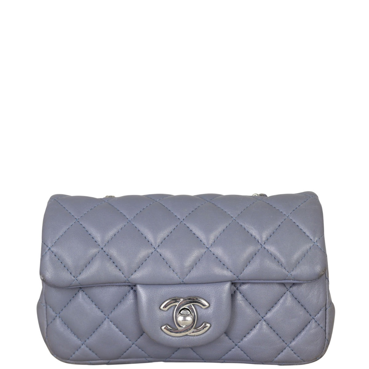 Chanel Classic Rectangular Bag Grey Mini Mini Bag