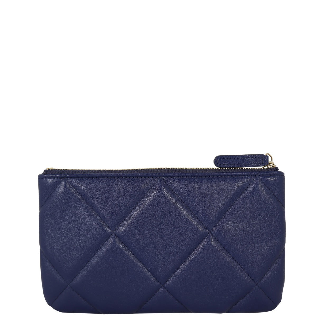 Chanel 19 O-Case Handbag Blue Small
