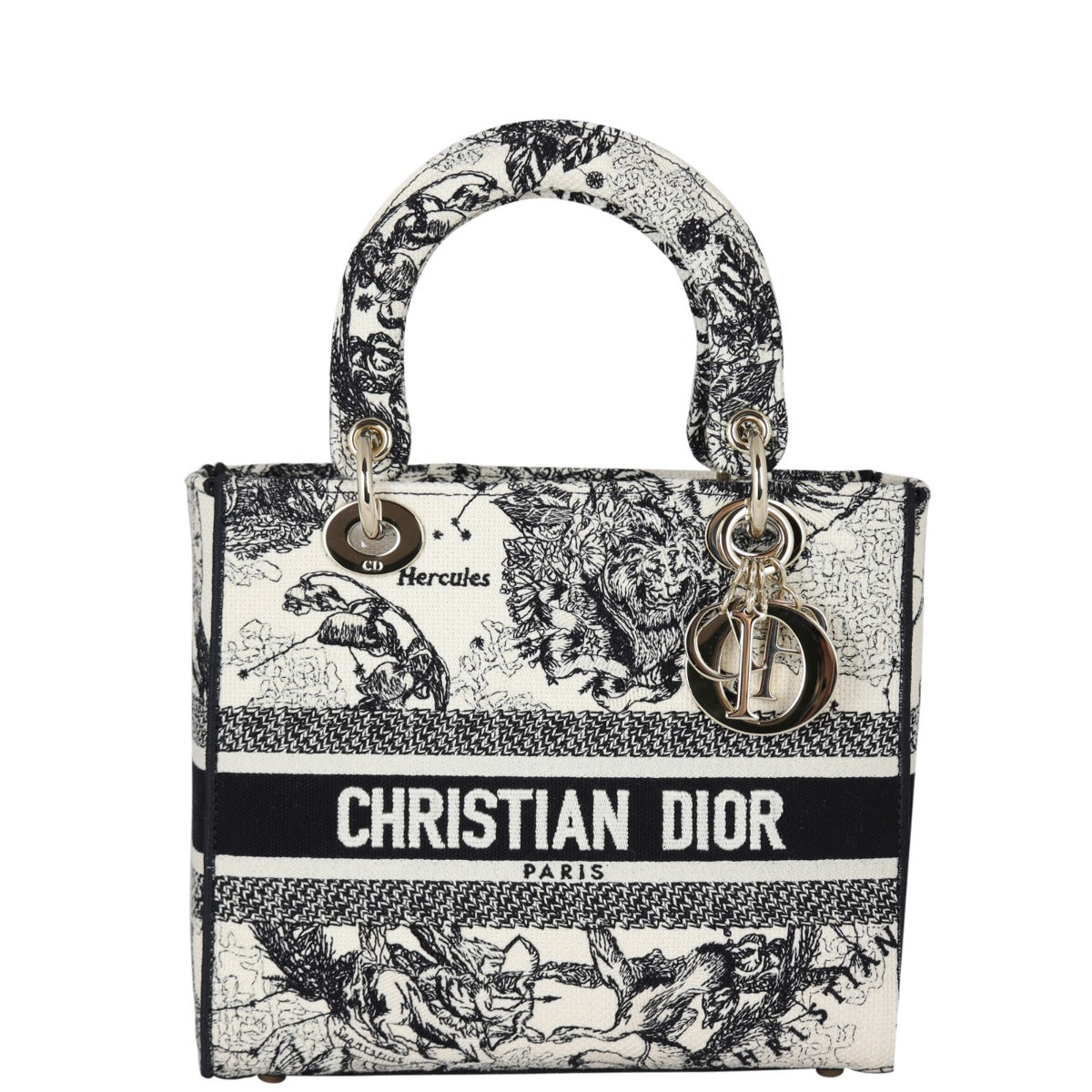 Dior Lady D Lite Toile De Jouy Zodiac Medium Travel Bag