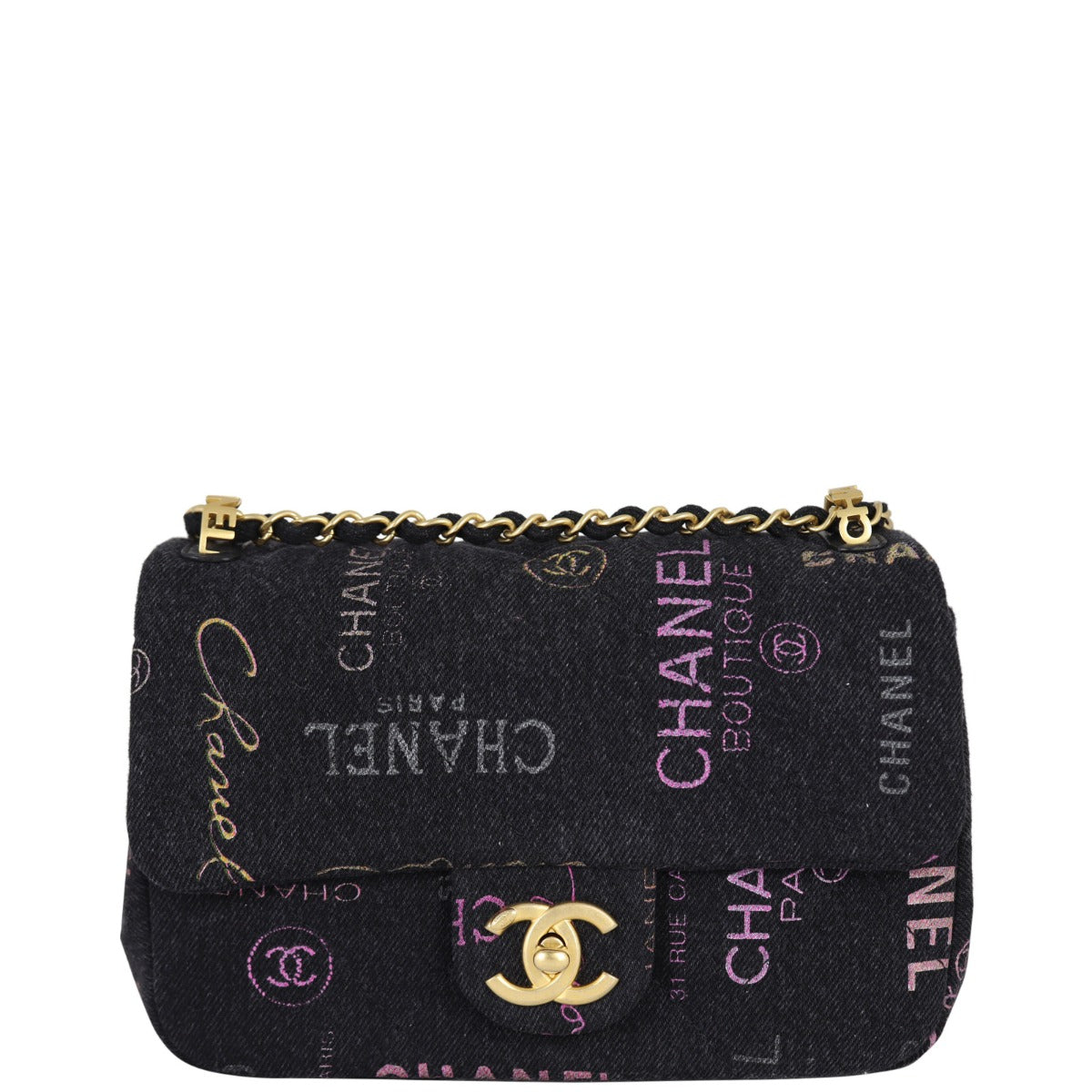 Chanel Mood Bag Denim Small Handbag