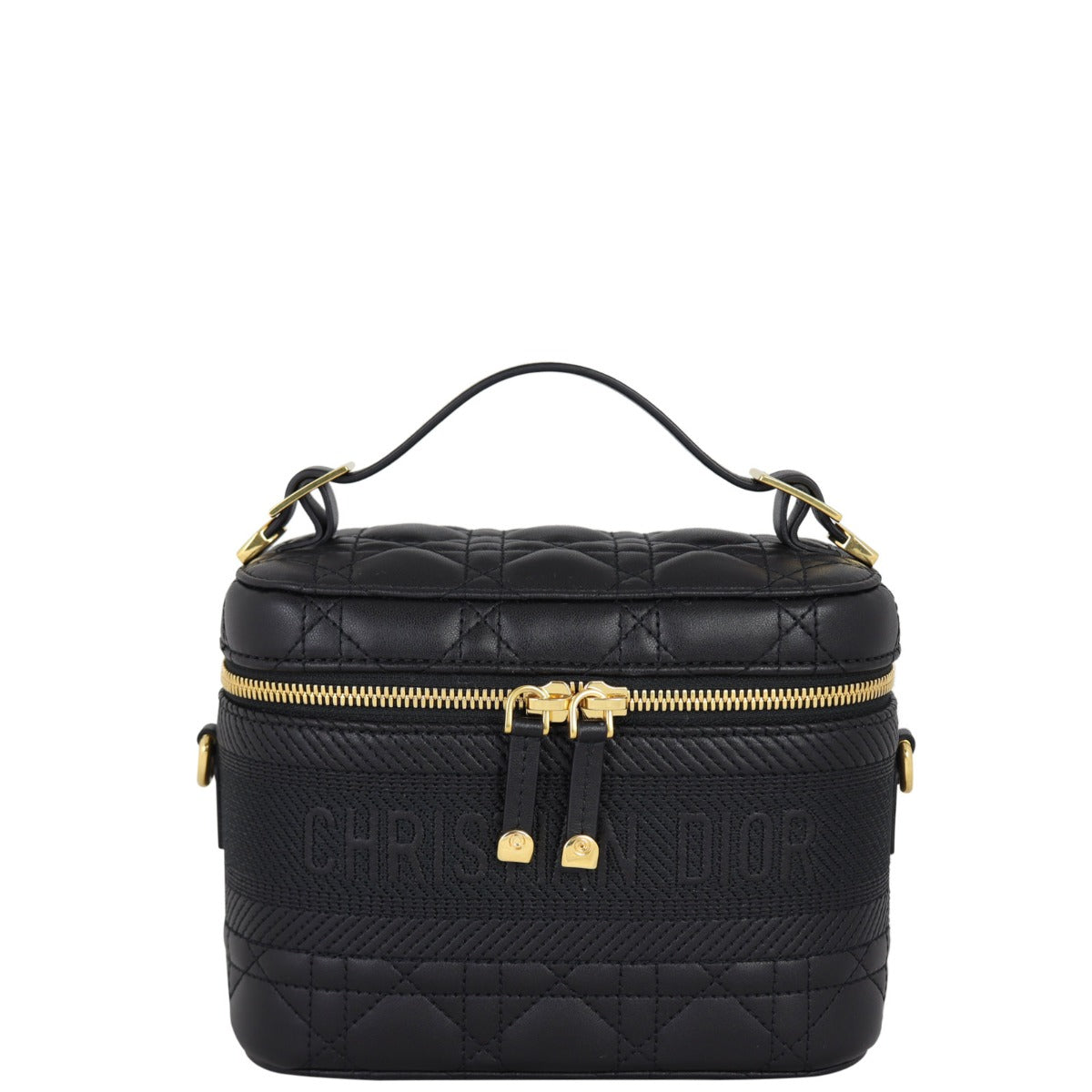 Dior Lady Vanity Case Handbag Small Travel Bag