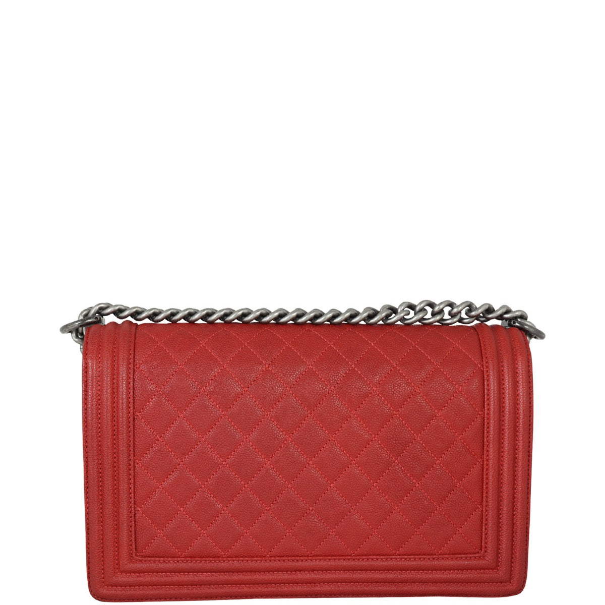 Chanel Boy New Handbag Red Medium
