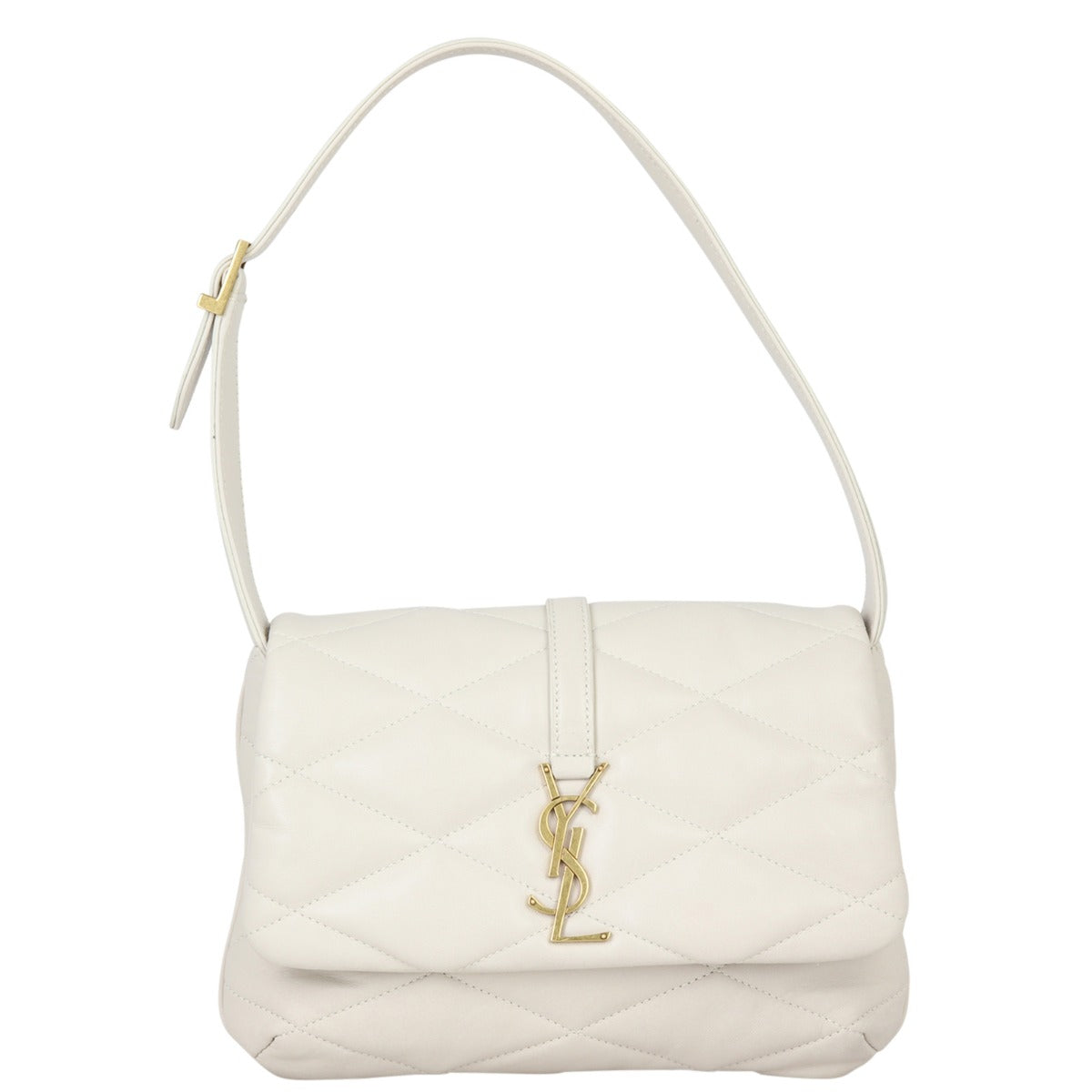 YSL Saint Laurent Le Lambskin Shoulder Bag Quilted