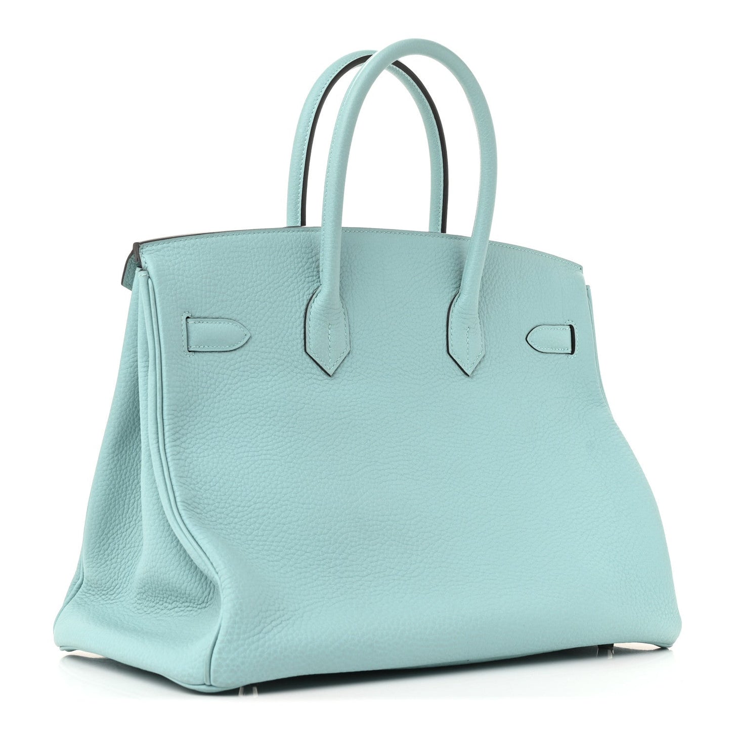 Hermes Togo Birkin Bleu Atoll Handbag Travel Bag