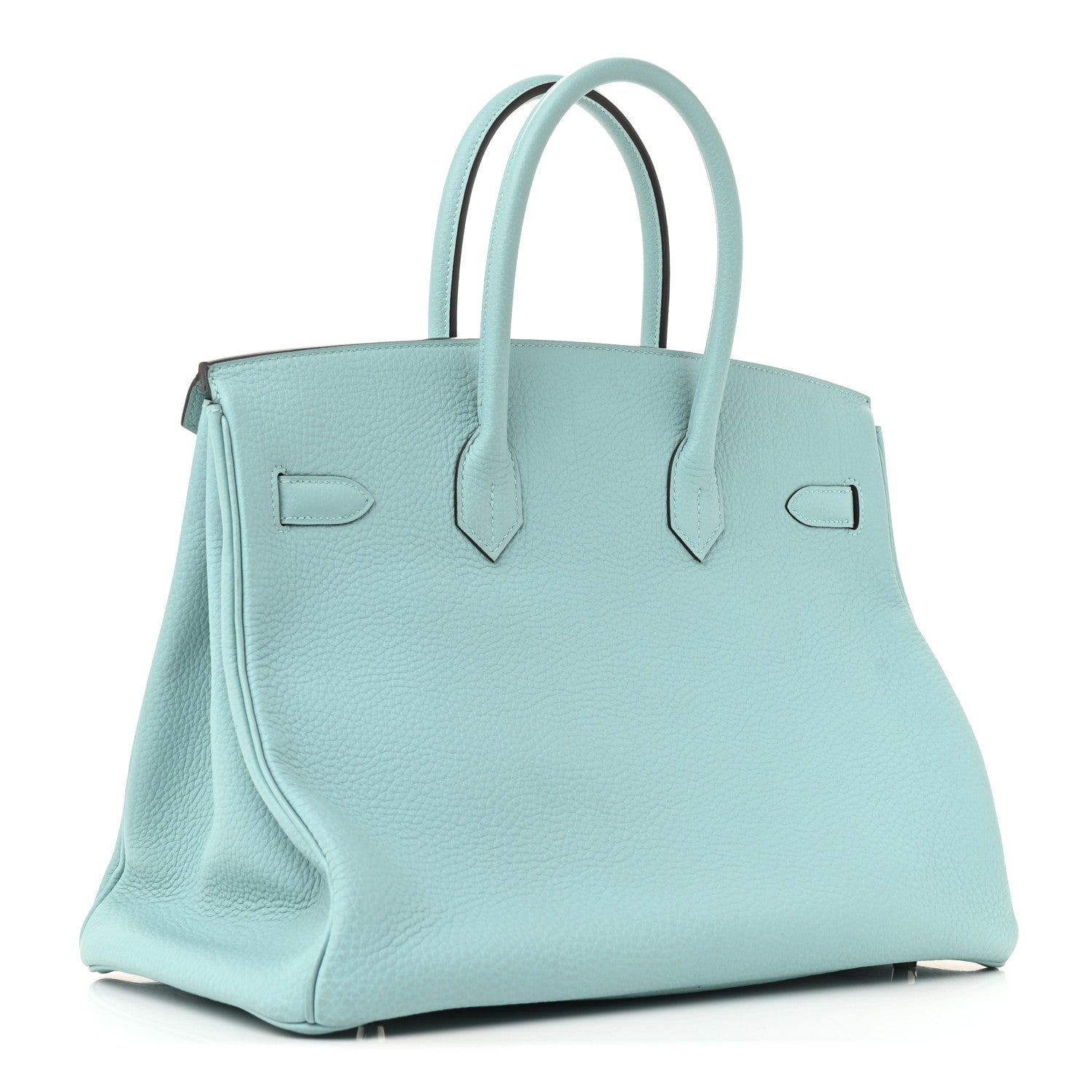 Hermes Togo Birkin Bleu Atoll Handbag Travel Bag