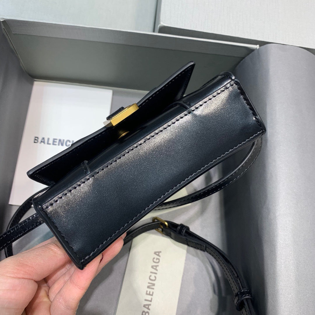 Top Quality Hourglass Handbag In For Women Black Mini Travel Bag