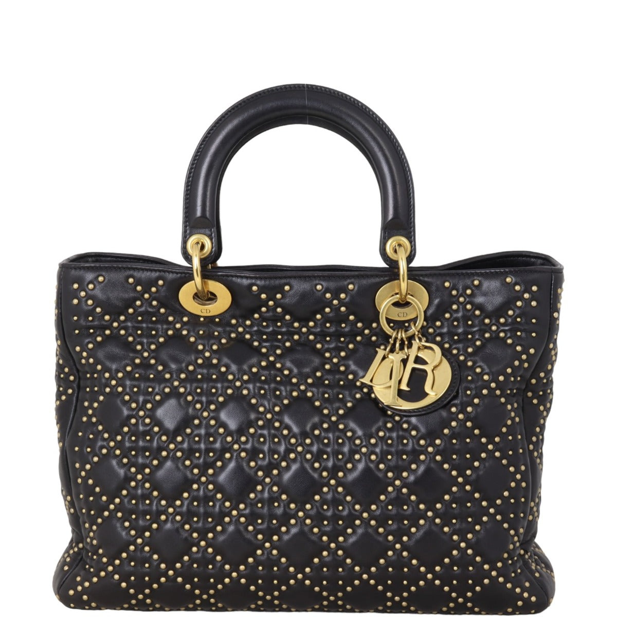 Dior Lady Soft Studded Handbag Large Travel Bag