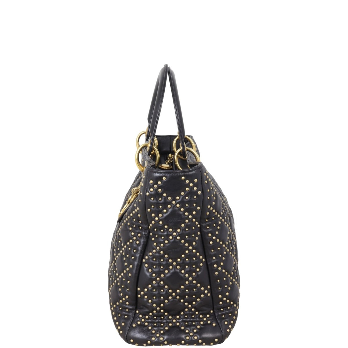 Dior Lady Soft Studded Handbag Large Travel Bag