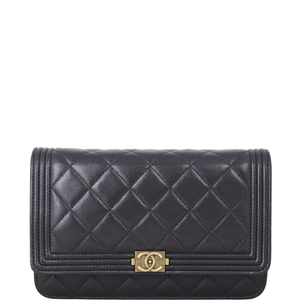 Chanel Boy Wallet on Handbag Quilted Chain Crossbody Bag