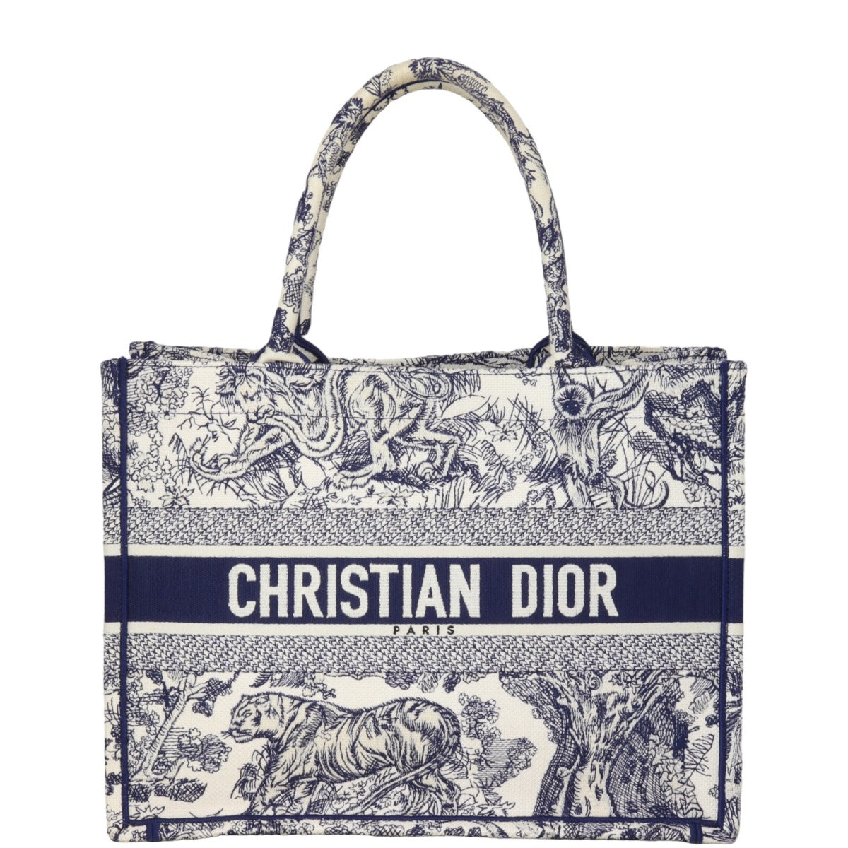 Dior Tote Bag Book Tote Toile de Jouy Reverse Canvas Medium Jouy Reverse 5