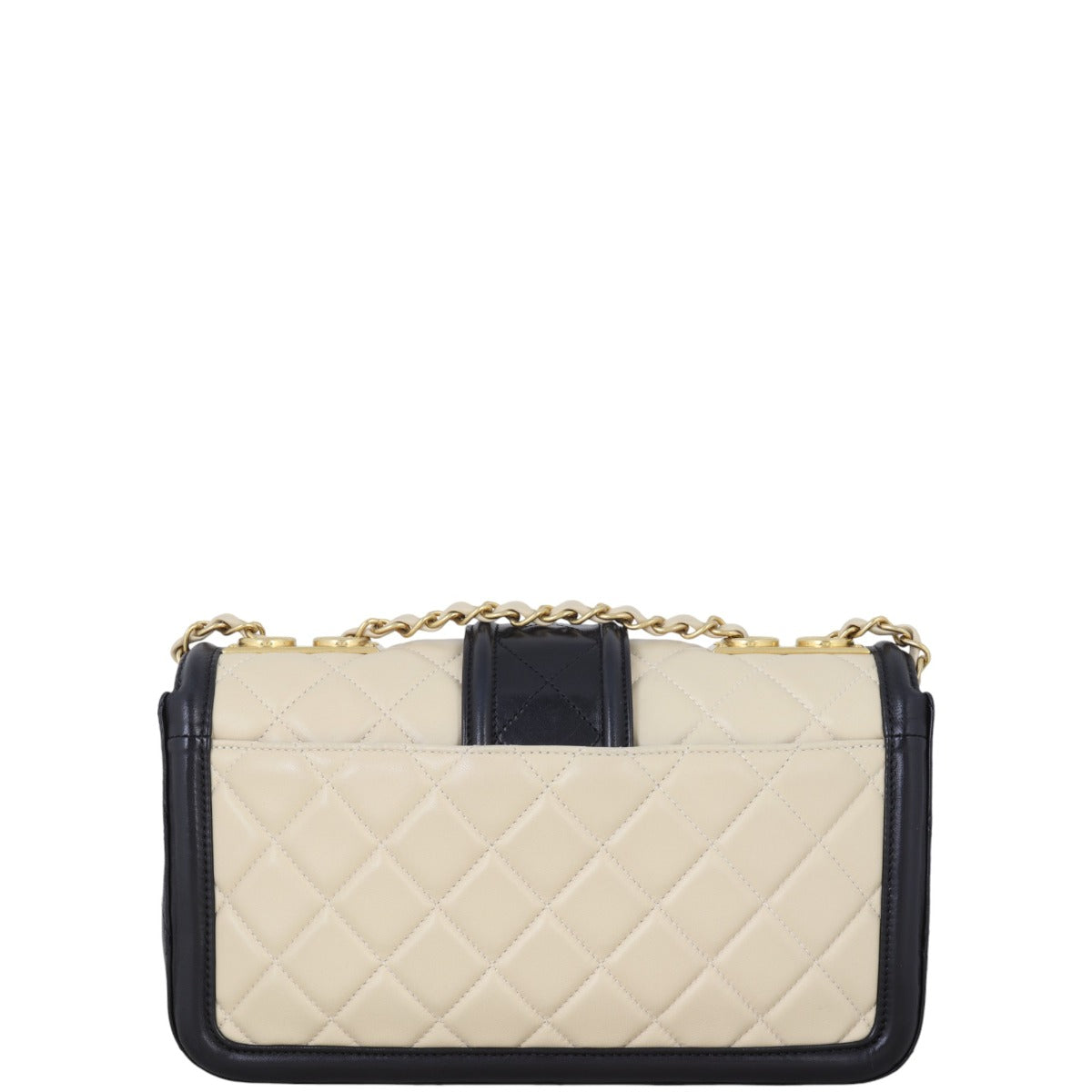 Chanel Elegant CC Flap Bag Quilted White Crossbody Bag