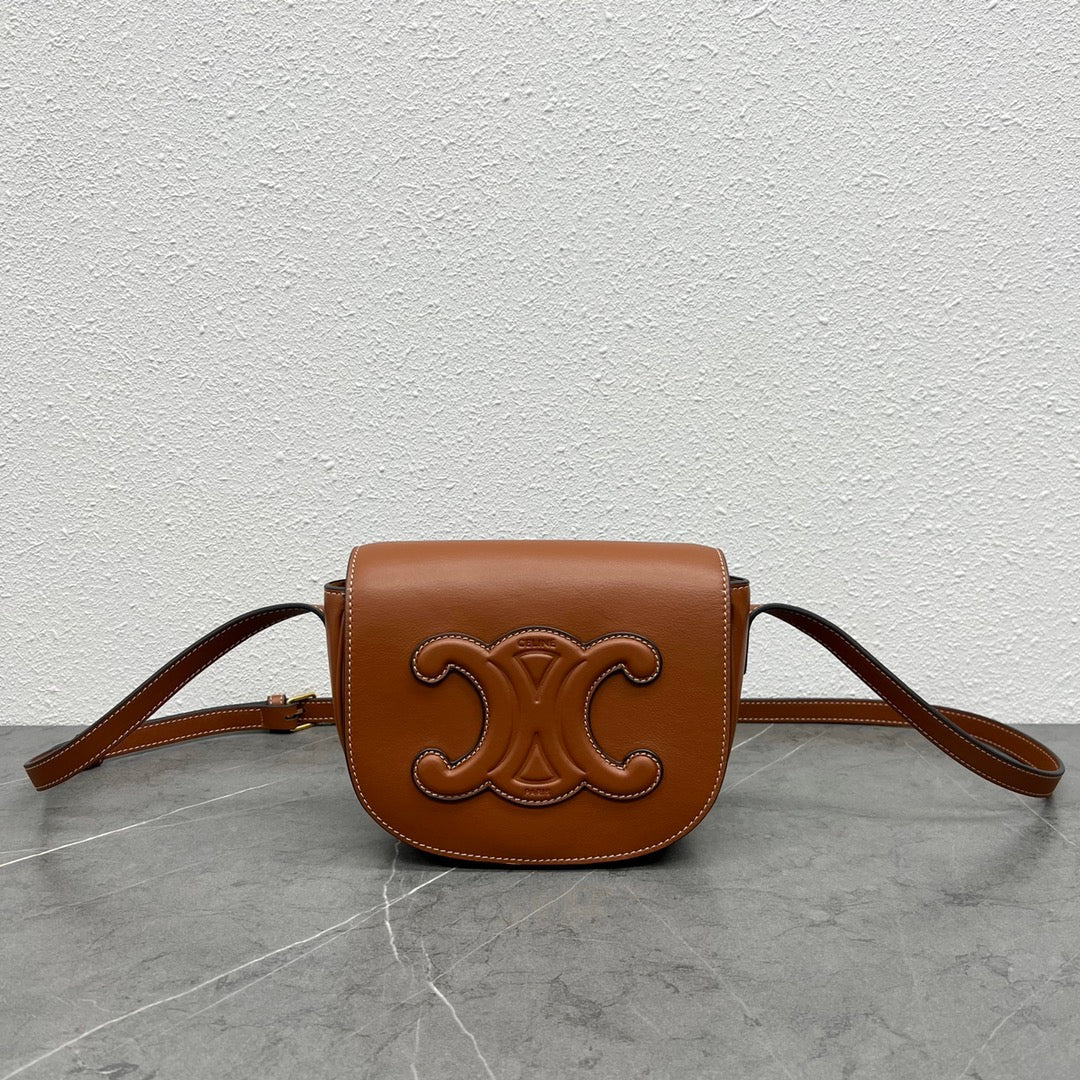 Top Quality Folco Cuir Triomphe For Women Tan Travel Bag