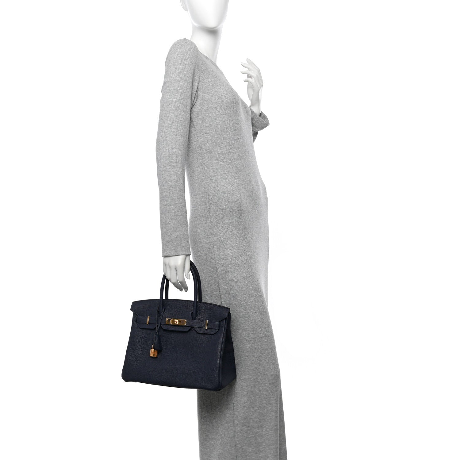 Hermes Togo Birkin Bleu Nuit Handbag Travel Bag Bleu Nuit 1768236
