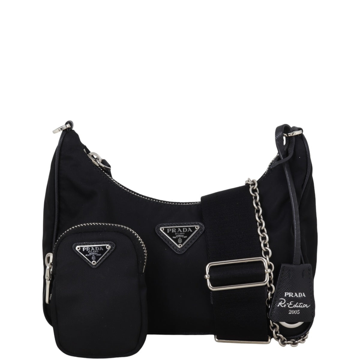 Prada Crossbody Bag Re-Edition Tessuto Shoulder Bag 2 Nylon Black