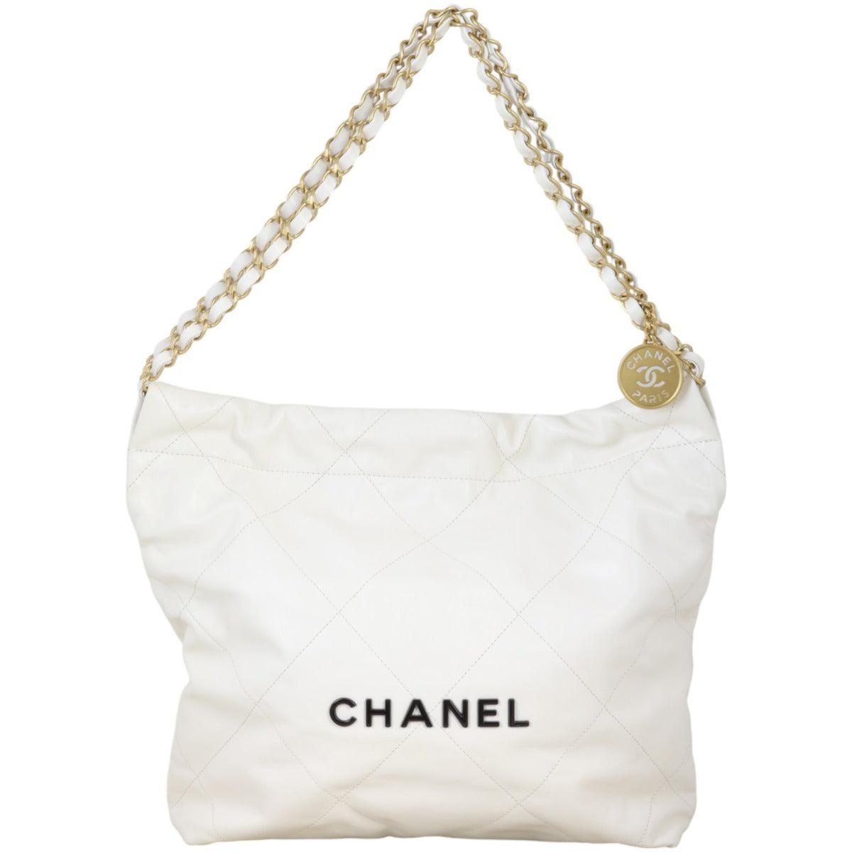 Chanel 22 Hobo White Small Shoulder Bag