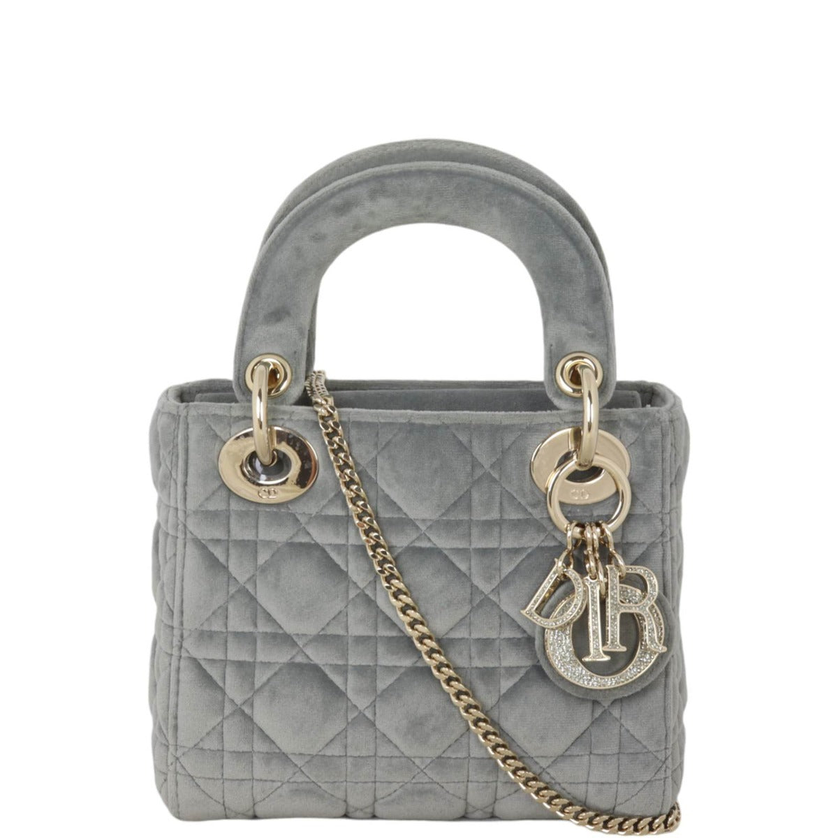 Dior Lady Velvet Handbag Mini Travel Bag