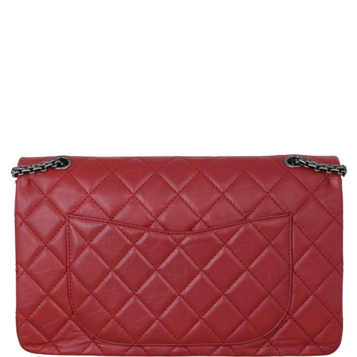 Chanel 2.55 Reissue 227 Double Bag Quilted Red Crossbody Bag