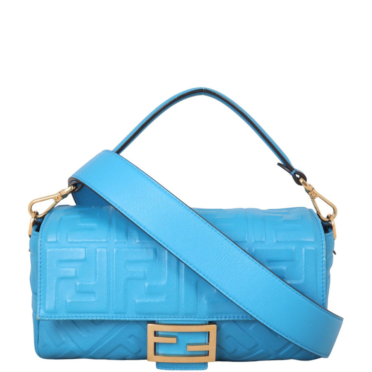 Fendi Crossbody Bag Baguette Bag Embossed Shoulder Bag