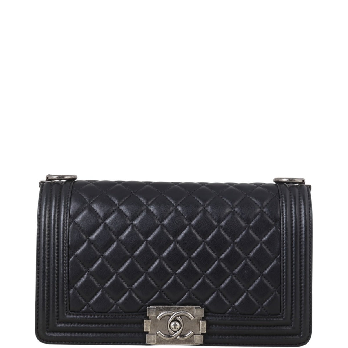 Chanel Boy Old Handbag Black Medium Crossbody Bag