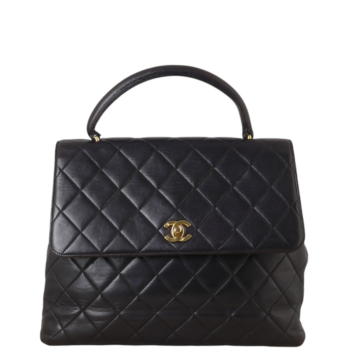Chanel Kelly Satchel Quilted Black Satchel Bag