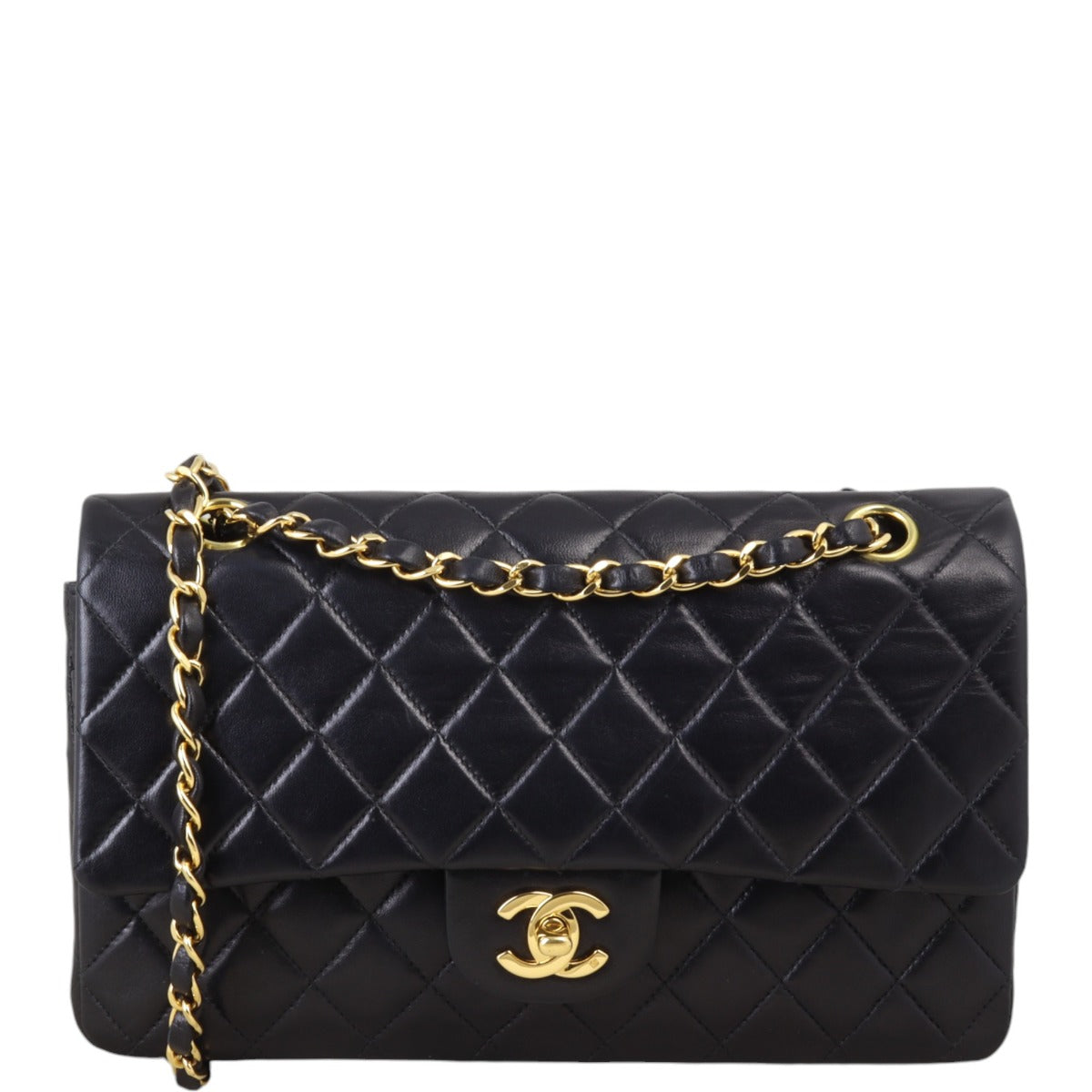 Chanel Classic Double Flap Handbag Quilted Black