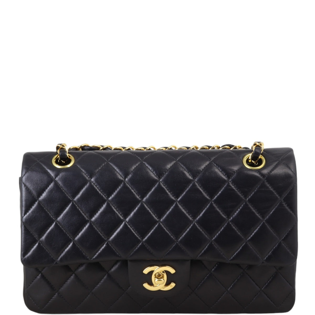 Chanel Classic Double Flap Handbag Quilted Black