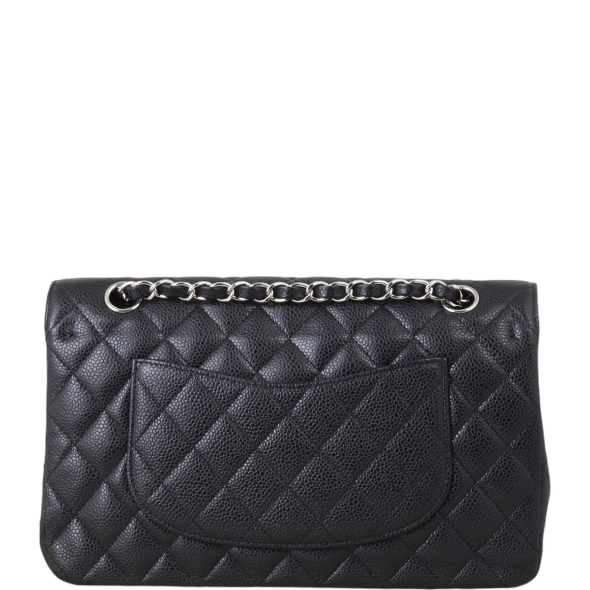 Chanel Classic Double Flap Caviar Handbag Quilted Black