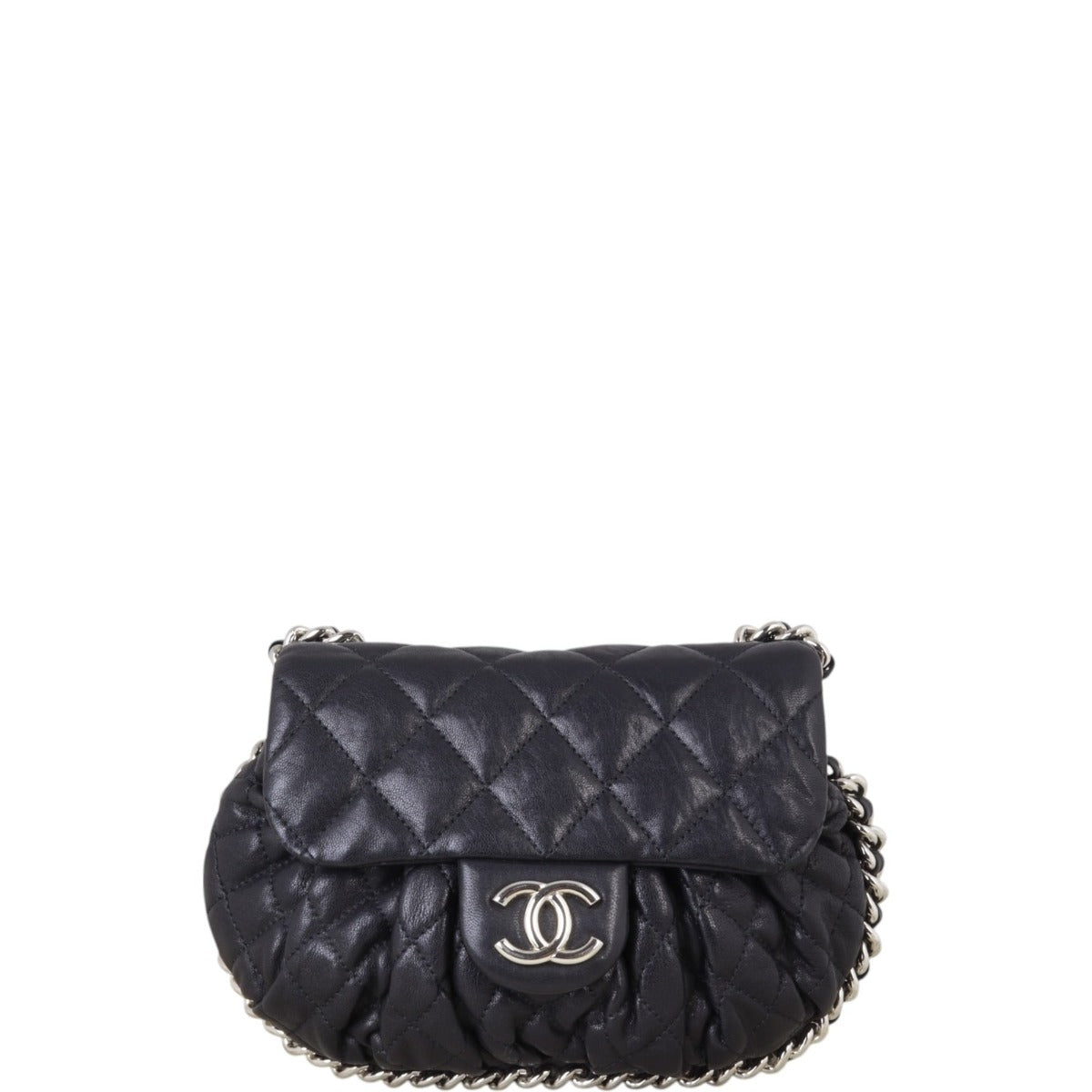 Chanel Chain Around Bag Quilted Black Crossbody Bag