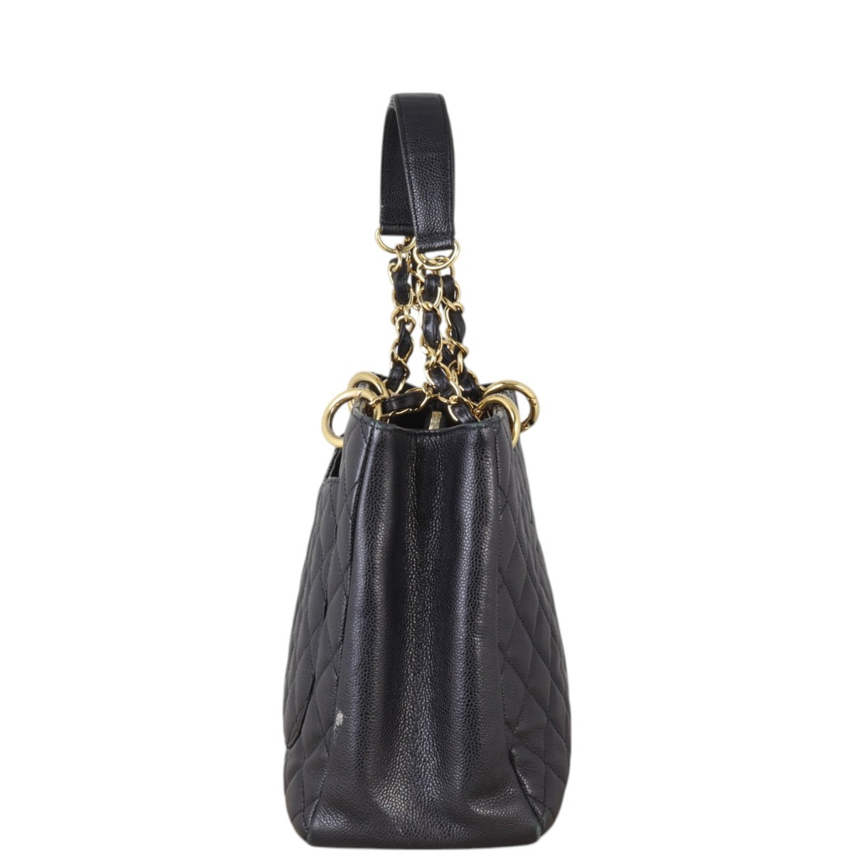 Chanel Grand Shopping Tote Quilted Black Shoulder Bag Tote 19122024