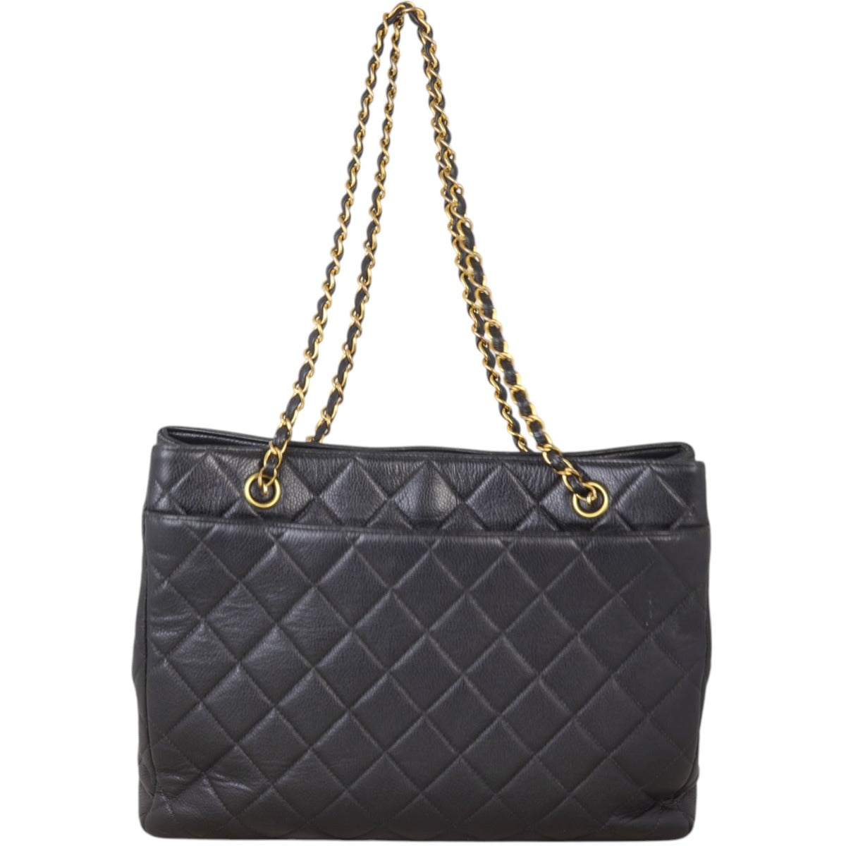 Chanel Classic CC Tote Quilted Black Tote Bag