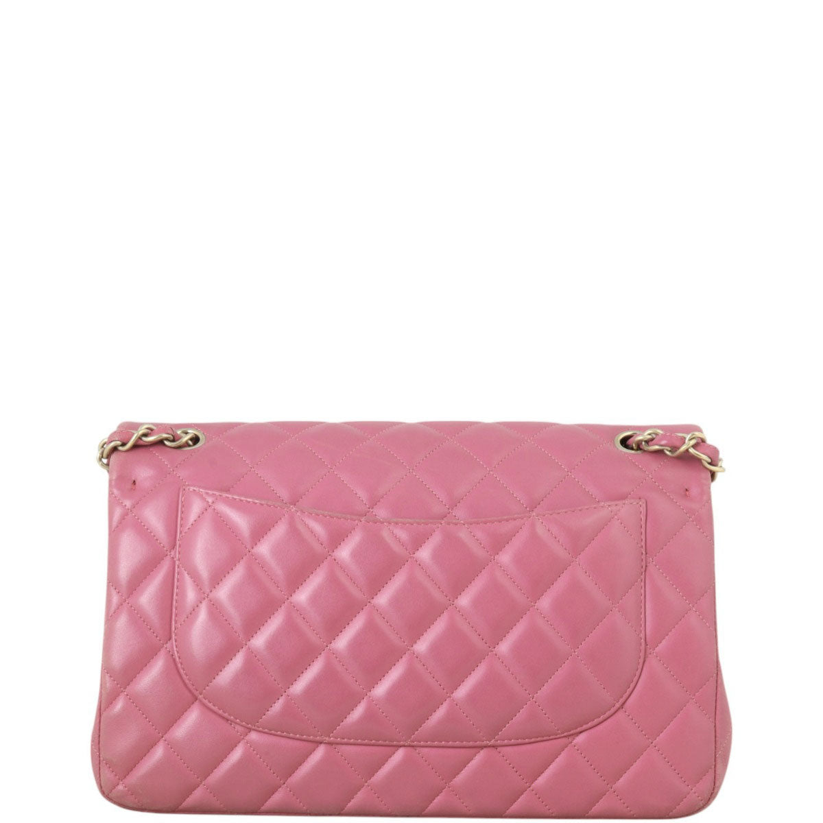Chanel Classic Double Jumbo Handbag Pink Flap Crossbody Bag