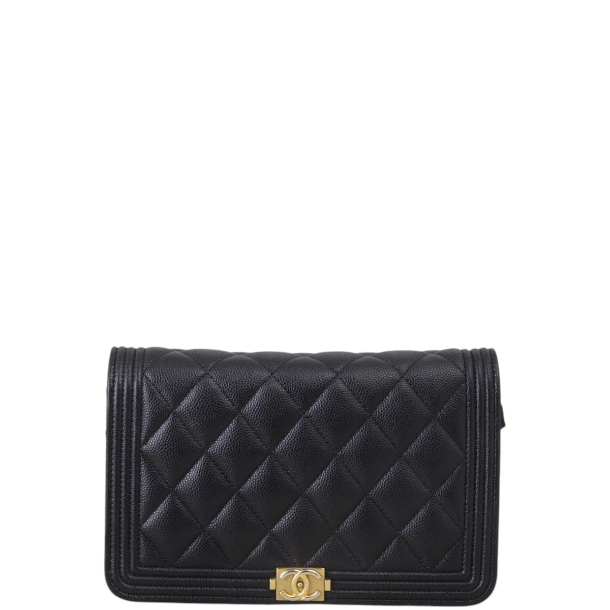 Chanel Boy Wallet on Handbag Quilted Black Crossbody Bag Chain 07022025