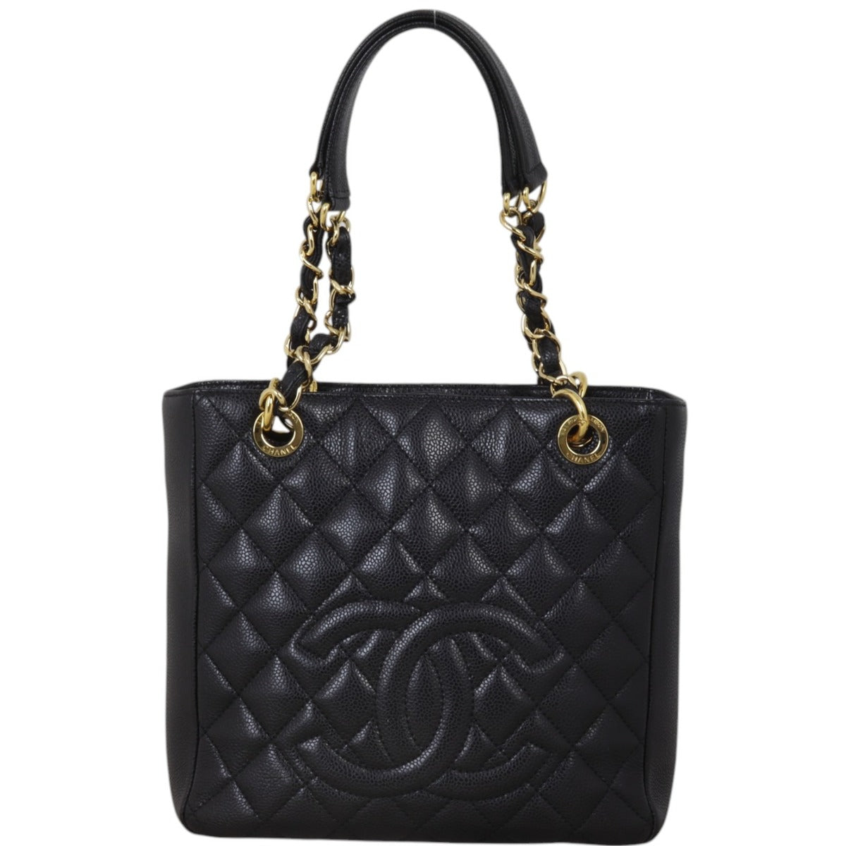 Chanel Petite Shopping Tote Quilted Shoulder Bag