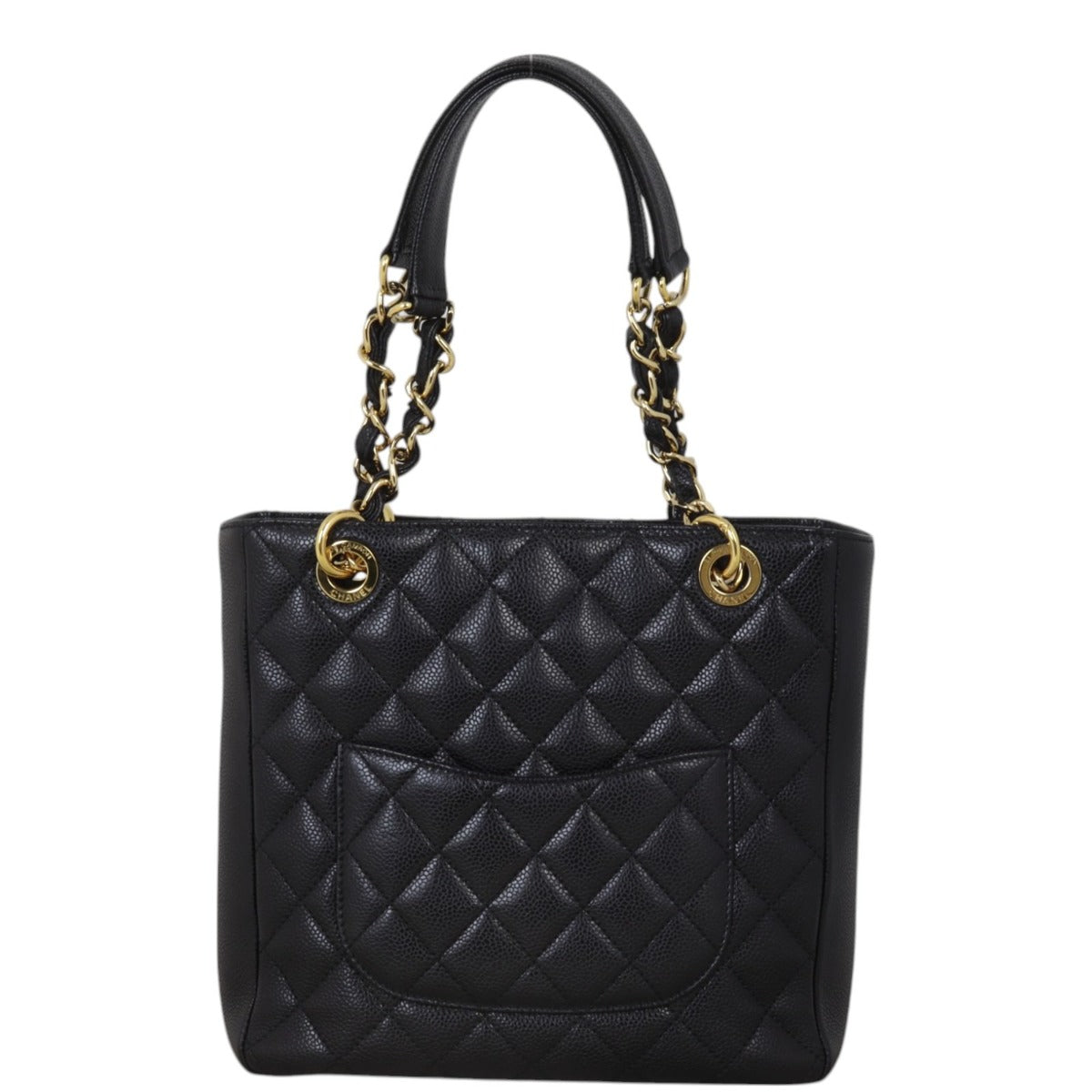 Chanel Petite Shopping Tote Quilted Shoulder Bag
