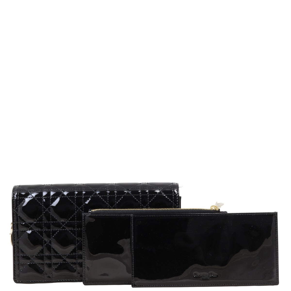 Dior Crossbody Bag Lady Cannage Pouch 7 Patent Mini Small Shoulder Bag