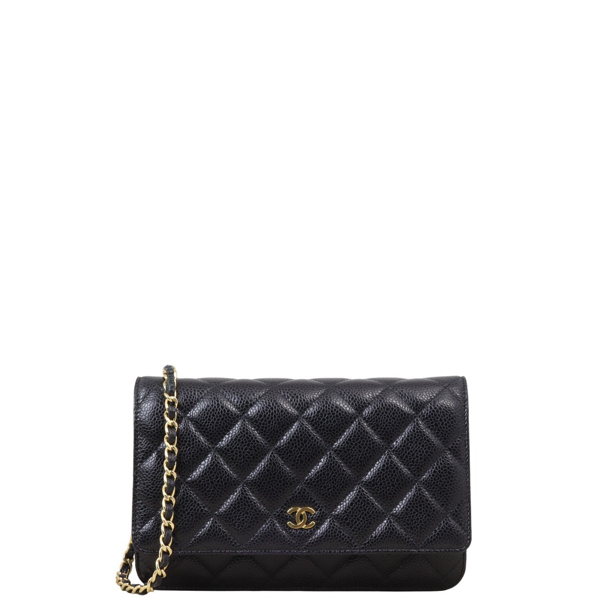 Chanel Classic Wallet on Handbag Quilted Black Crossbody Bag Chain 27022025
