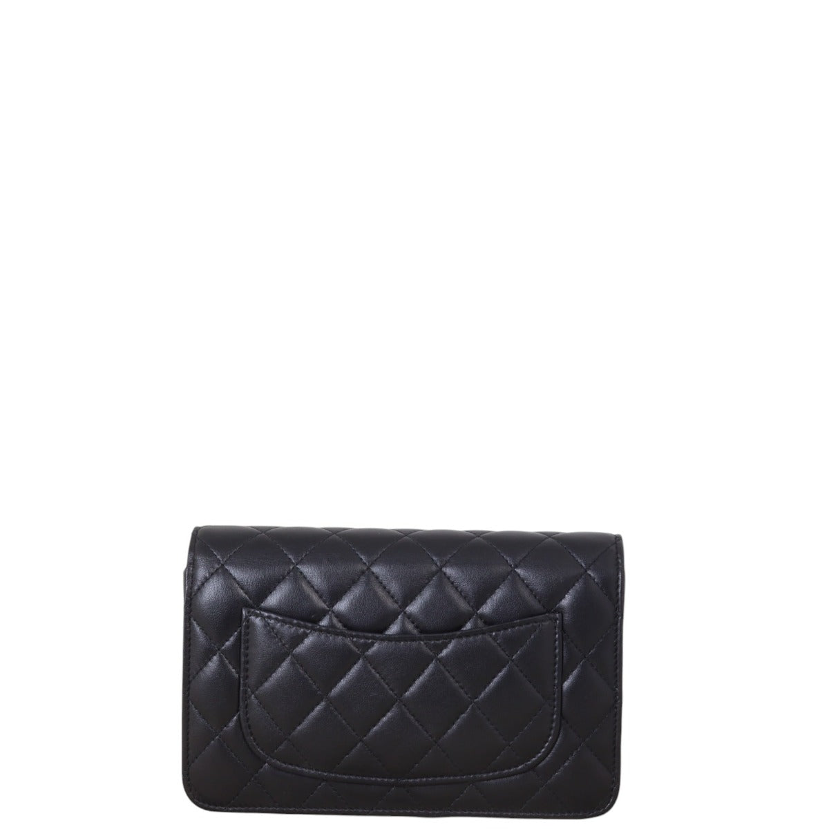 Chanel CC Wallet on Handbag Quilted Black Crossbody Bag