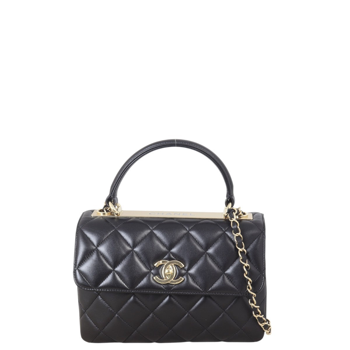 Chanel CC Trendy Handbag Quilted Black Crossbody Bag