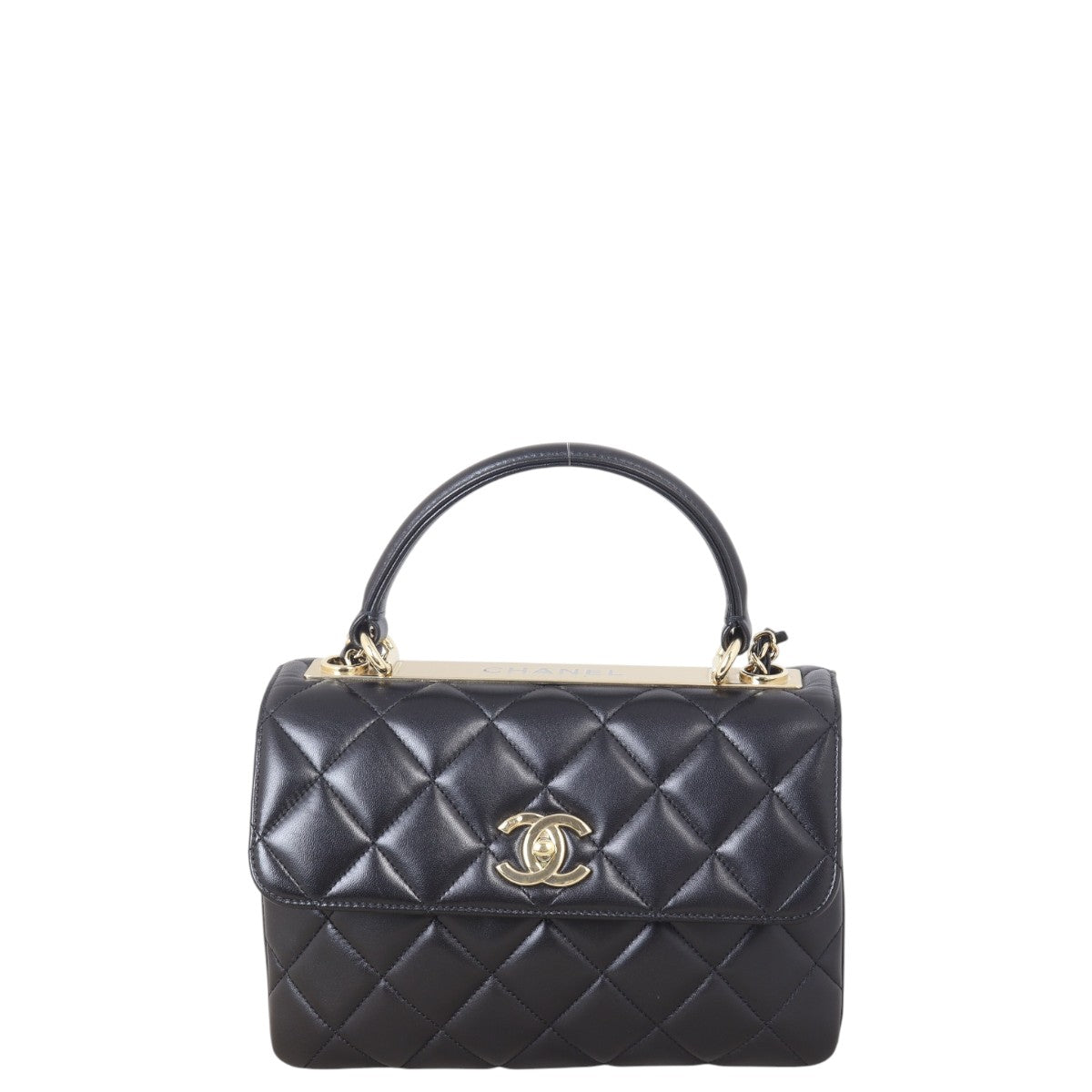 Chanel CC Trendy Handbag Quilted Black Crossbody Bag