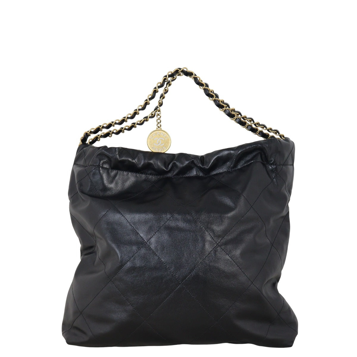 Chanel 22 Hobo Quilted Black Shoulder Bag