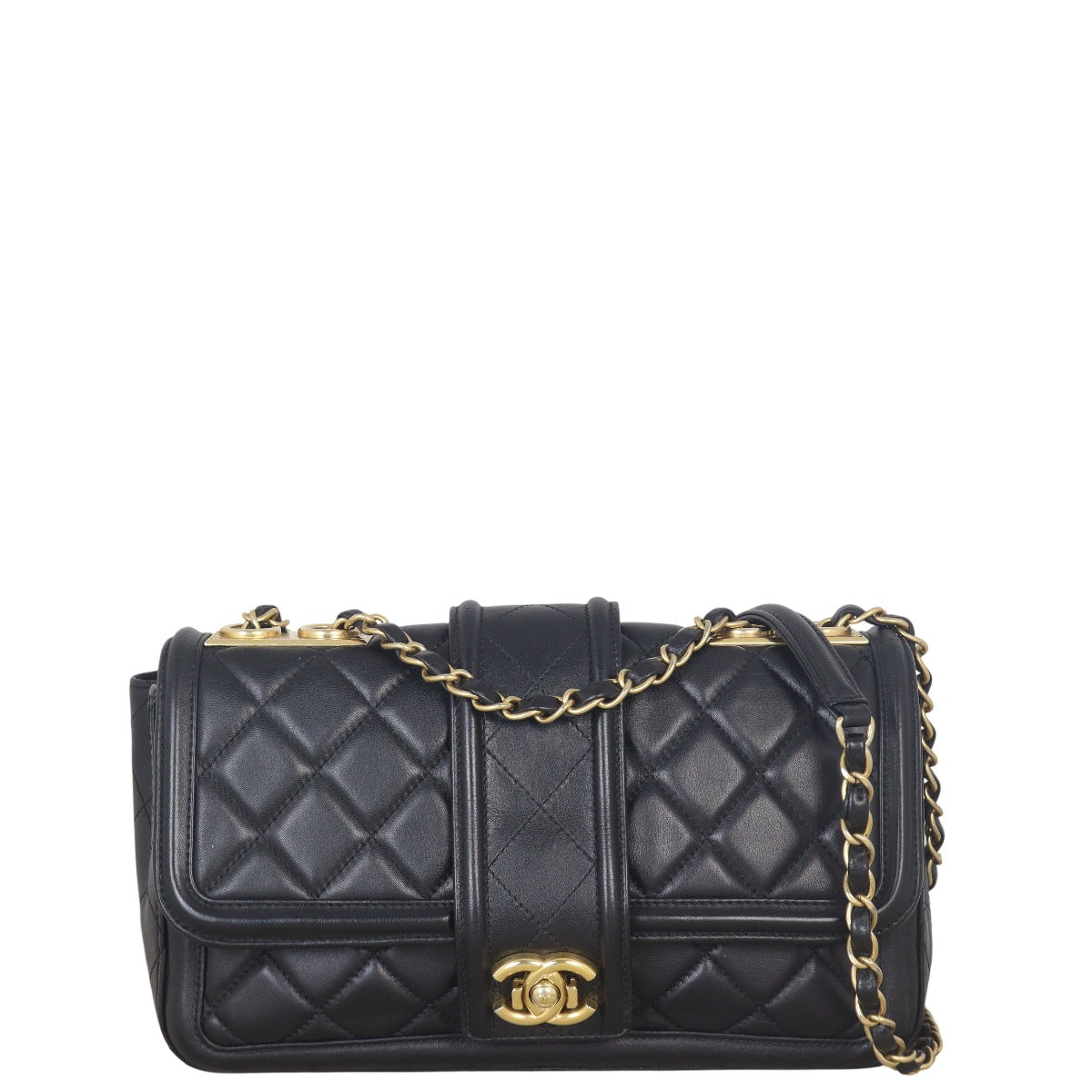 Chanel Elegant CC Bag Medium Flap Crossbody Bag