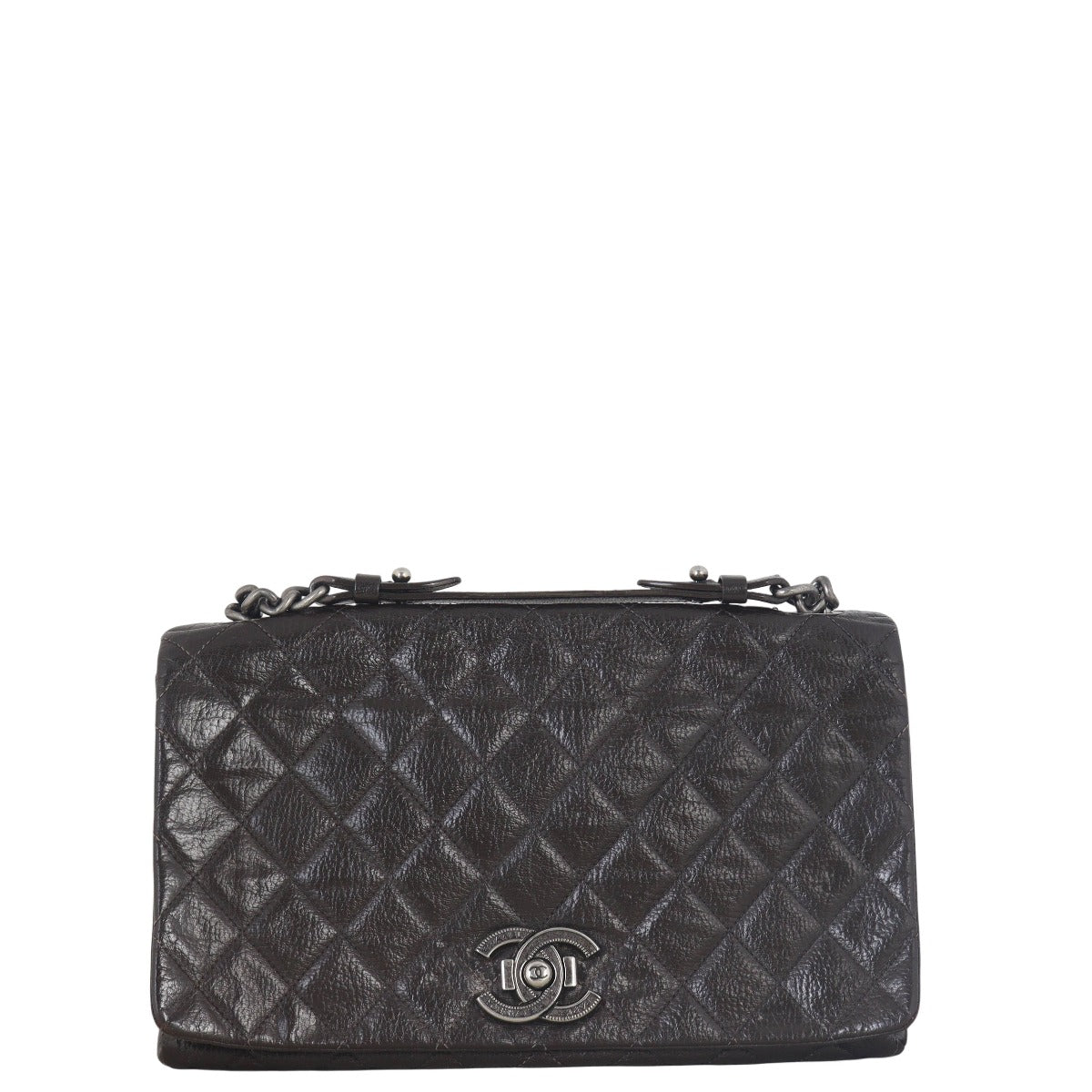 Chanel City Rock Bag Quilted Black Shoulder Bag