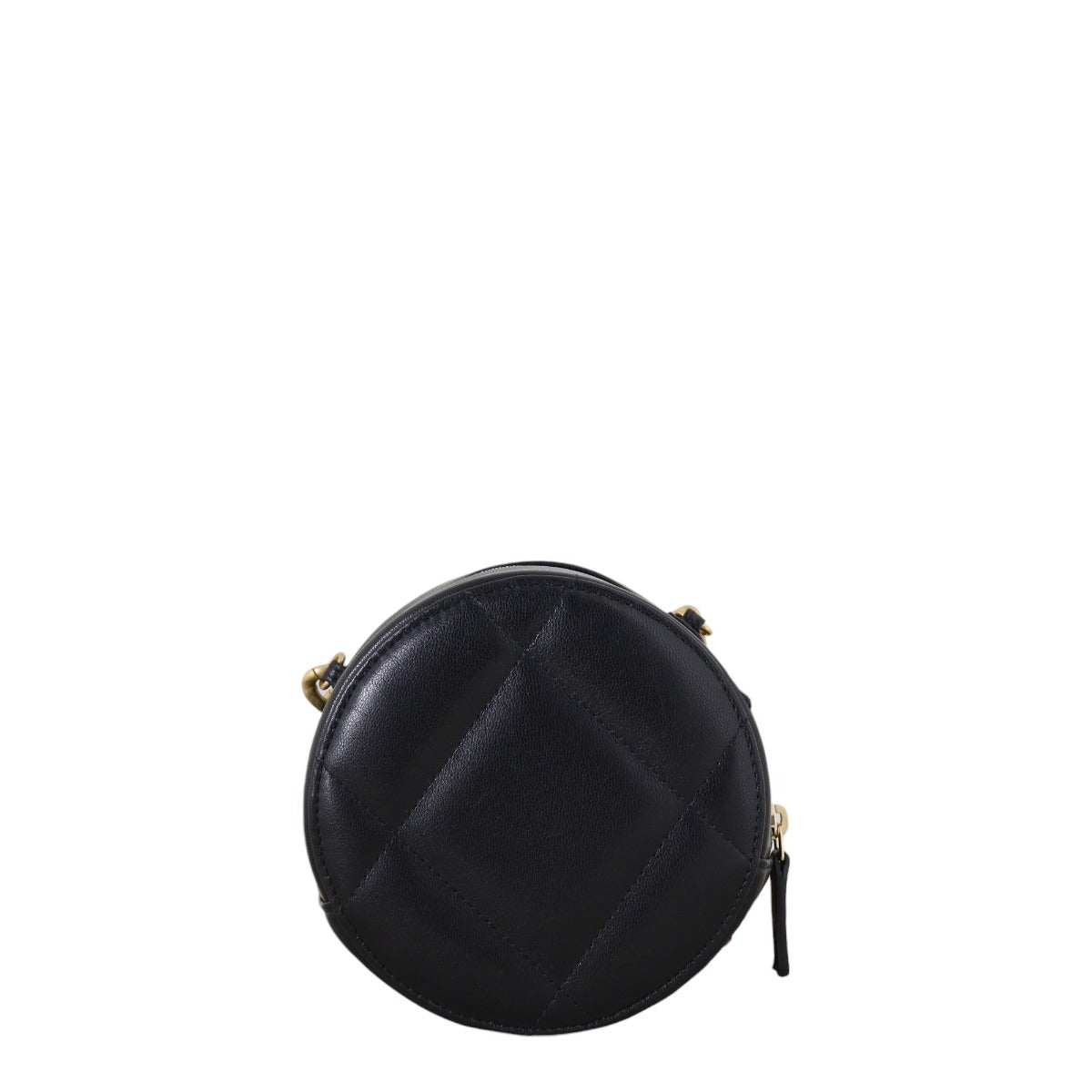 Chanel 19 Round Clutch with Chain Quilted Black Crossbody Bag