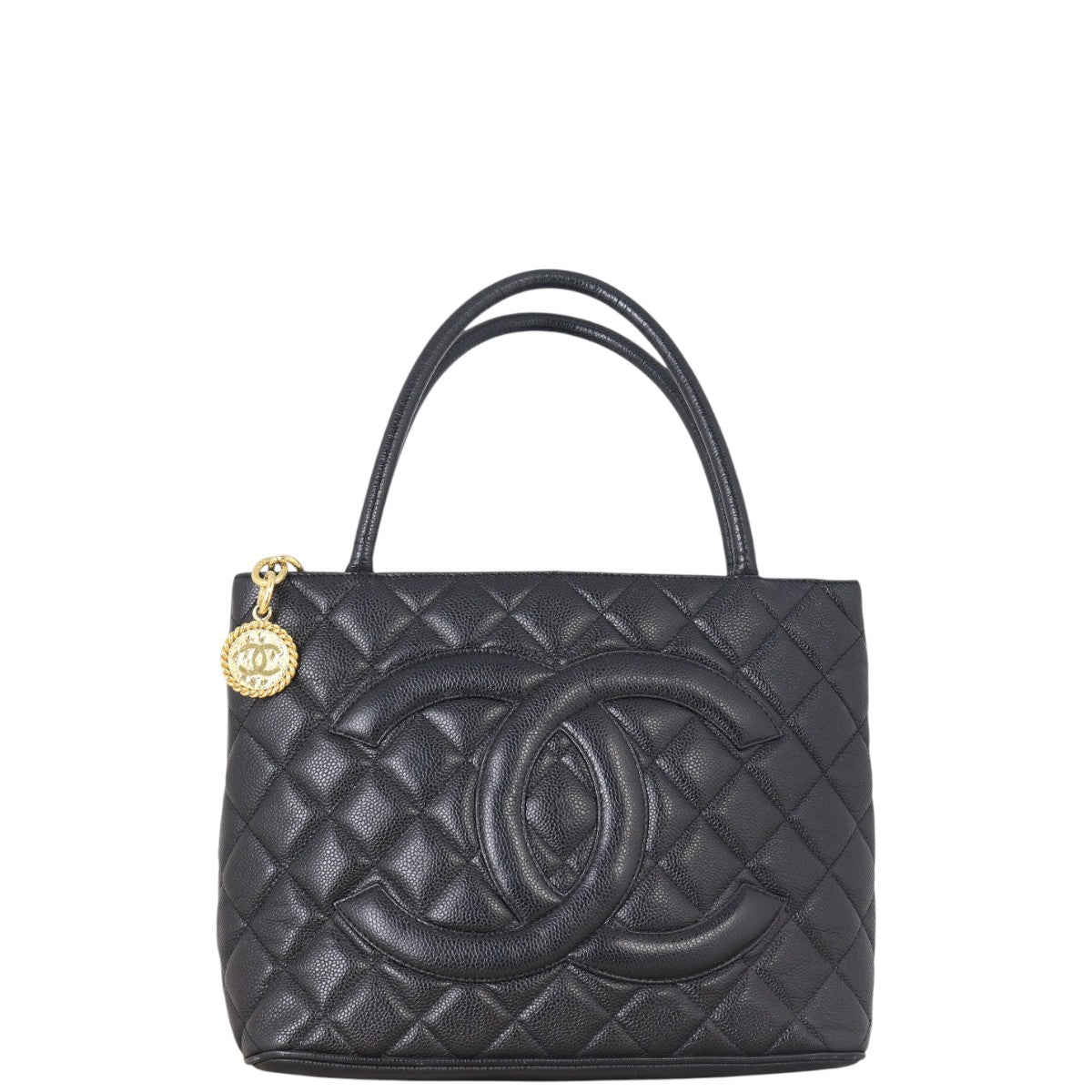 Chanel Medallion Tote Quilted Black Tote Bag Tote 29052025